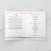 Pastel Foto Beerdigung Folkloreprogramm Programm (Innenseite)