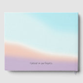 Pastel Foto Life Celebration Gästebuch (Rückseite)