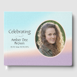 Pastel Foto Life Celebration Gästebuch