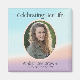 Pastel Foto Life Celebration Magnet