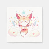 Pastel Fox Babydusche Serviette (Vorderseite)