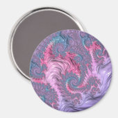 Pastel Fraktal Magnet (Vorderseite/Rückseite)