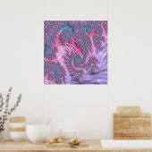 Pastel Fraktal Poster (Küche)