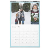 Pastel Frames Monatliche Foto Collage Family Fotos Kalender (Jan 2026)