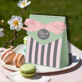 Pastel French Paris theme Girls Birthday Favor Box Geschenkschachtel