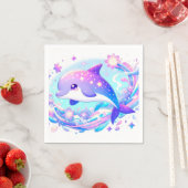 Pastel Fun Dolphin Babydusche Serviette (Beispiel)