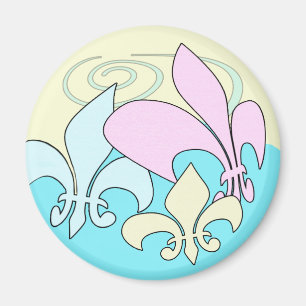 Pastel Fun Lilie Magnets Magnet