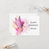 Pastel Fun Online Fairy Geburtstag Karte (Vorderseite/Rückseite Beispiel)