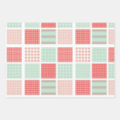 Pastel Fun Retro Jingle Custom Holiday Weihnachten Geschenkpapier Set (Vorderseite 3)