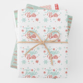 Pastel Fun Retro Jingle Custom Holiday Weihnachten Geschenkpapier Set (Beispiel)