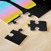 Pastel Fun Sunset Behind Silhouette Trees Puzzle (Seite)