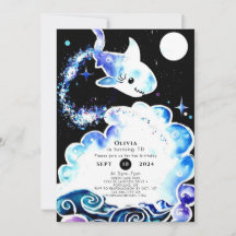 Pastel Fun Unterwasserhai Geburtstag