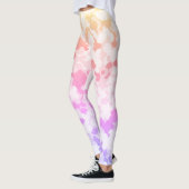 Pastel Funky Eclectic Boho Abstrakt Cloudy Sunset Leggings (Links)