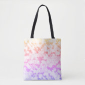 Pastel Funky Eclectic Boho Abstrakt Cloudy Sunset Tasche (Vorderseite)