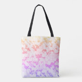 Pastel Funky Eclectic Boho Abstrakt Cloudy Sunset Tasche (Rückseite)