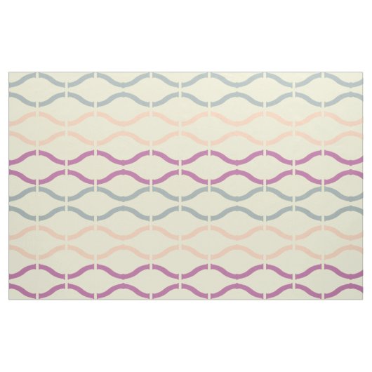 Pastel Funky Retro Geometrisches Muster 3 Stoff (Fat Quarter (45,7 x 55,9 cm))