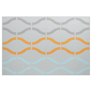 Pastel Funky Retro Geometrisches Muster Stoff