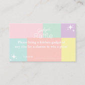Pastel Gadget Raffle Brautparty Begleitkarte (Vorderseite)