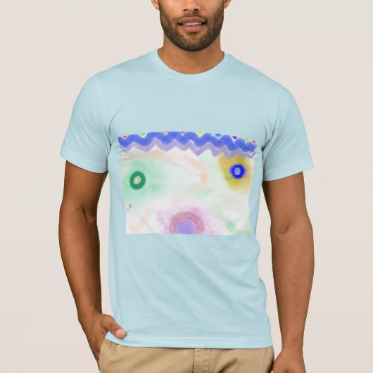 Pastel Galaxies Impressionist Art Men's T-Shirt (Vorderseite)