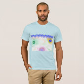 Pastel Galaxies Impressionist Art Men's T-Shirt (Vorne ganz)