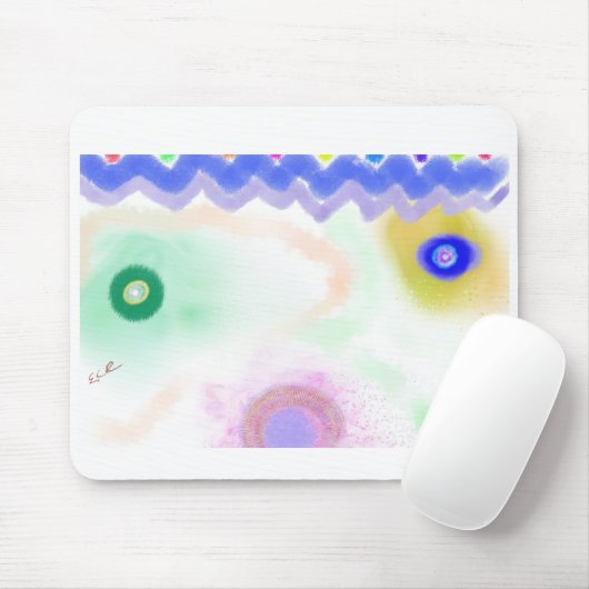 Pastel Galaxies Impressionist Art Mousepad (Mit Mouse)