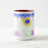Pastel Galaxies Impressionist Art Mug Tasse (Zentrum)