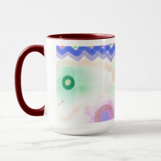 Pastel Galaxies Impressionist Art Mug Tasse (Links)