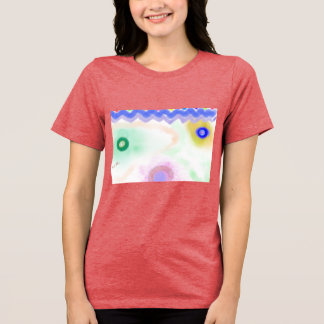 Pastel Galaxies Impressionist Art Women's T-Shirt Tri-Blend Shirt