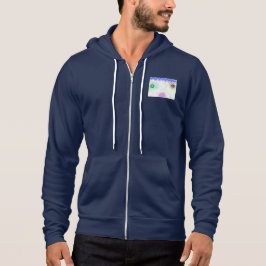 Pastel Galaxies Impressionist Men's Zip-Up Hoodie