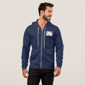 Pastel Galaxies Impressionist Men's Zip-Up Hoodie (Vorne ganz)