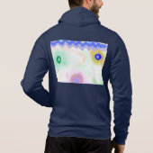 Pastel Galaxies Impressionist Men's Zip-Up Hoodie (Rückseite)