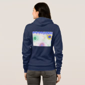 Pastel Galaxies Impressionist Zip-Up Hoodie (Schwarz voll)