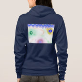 Pastel Galaxies Impressionist Zip-Up Hoodie (Rückseite)