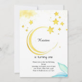 Pastel Galaxy Astro Adventure Geburtstag Einladung (Vorderseite)