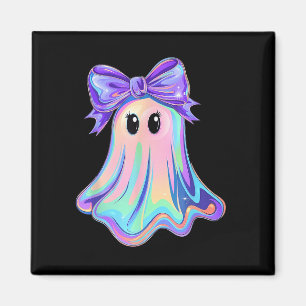 Pastel Galaxy Ghost Halloween Girl Kids Ghost Coqu Magnet
