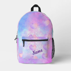 Pastel Galaxy Heart Dance Backpack - Individuelle  Bedruckter Rucksack
