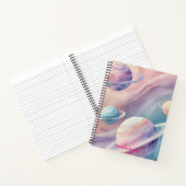 Pastel Galaxy Mist - Planet-Themed Soft Gradient N Notizblock (Innenseite)