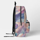 Pastel Galaxy Mist - Soft Planet Backpack Bedruckter Rucksack (Links)