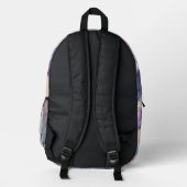 Pastel Galaxy Mist - Soft Planet Backpack Bedruckter Rucksack (Rückseite)