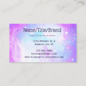Pastel Galaxy Nebula Visitenkarte (Rückseite)