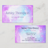 Pastel Galaxy Nebula Visitenkarte (Vorne/Hinten)