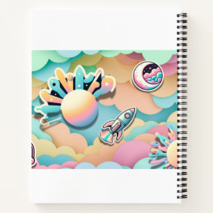 Pastel Galaxy-Notebook Notizblock