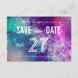 Pastel Galaxy Speichern Sie die Datumskarten Save The Date