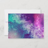 Pastel Galaxy Speichern Sie die Datumskarten Save The Date (Rückseite)