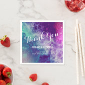Pastel Galaxy Wedding Napkins Serviette (Beispiel)