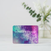 Pastel Galaxy Wedding Platzkarten (Stehend Vorderseite)