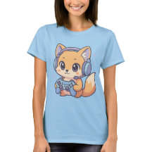 Pastel Gamer Fox T - Shirt für Frauen