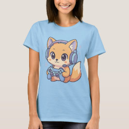 Pastel Gamer Fox T - Shirt für Frauen