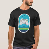 Pastel Gamer Meadow Cute Dreamscape Game Controlle T-Shirt (Vorderseite)