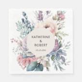Pastel Garden Blumenpapier Serviette (Vorderseite)